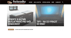 Desktop Screenshot of perlorodky.cz